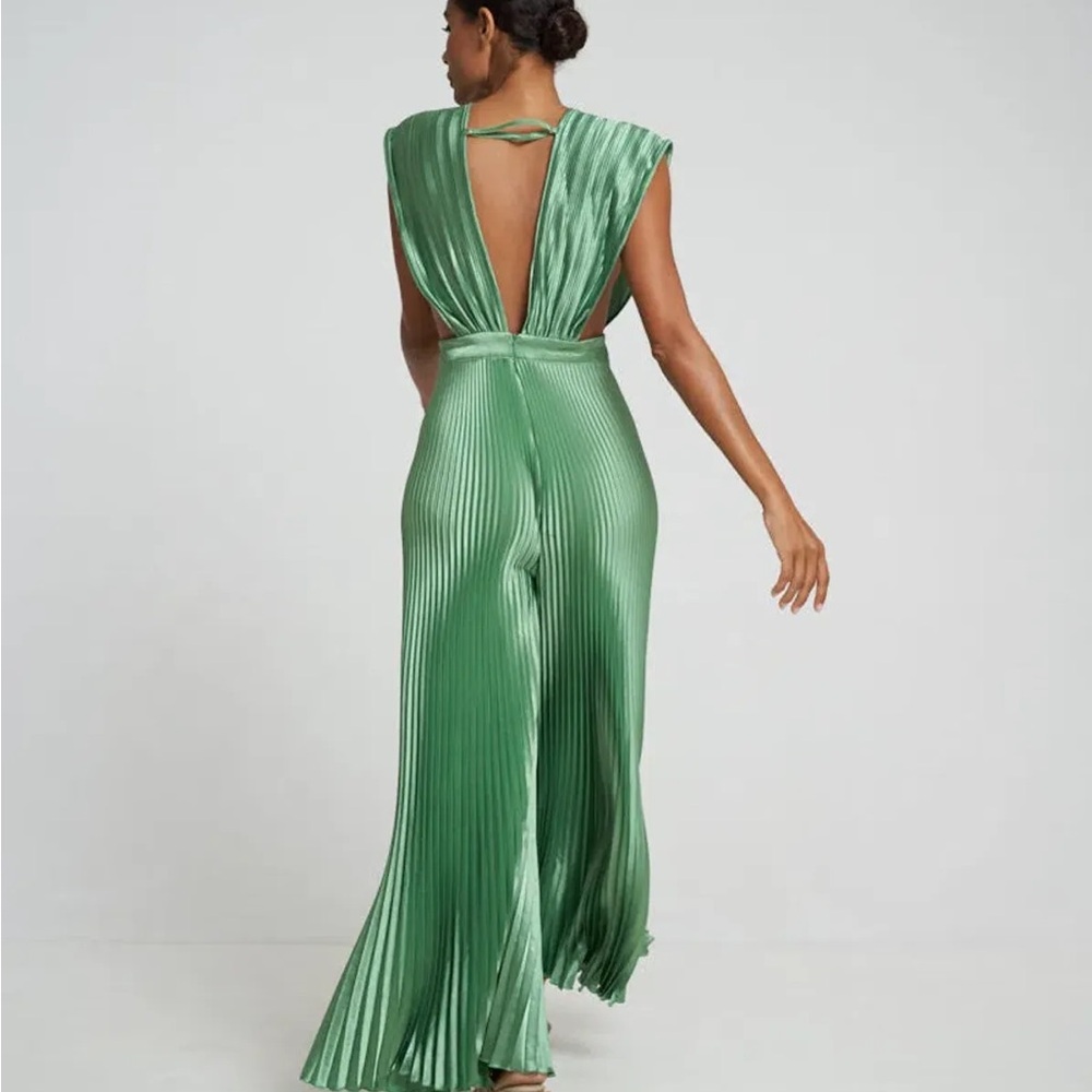 LIDEE GALA JUMPSUIT IN SEA FOAM GREEN